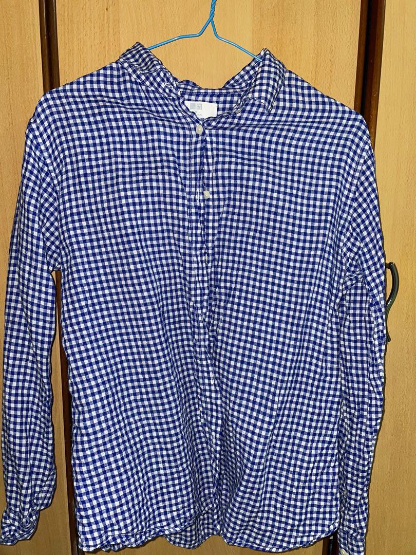 uniqlo checkered polo