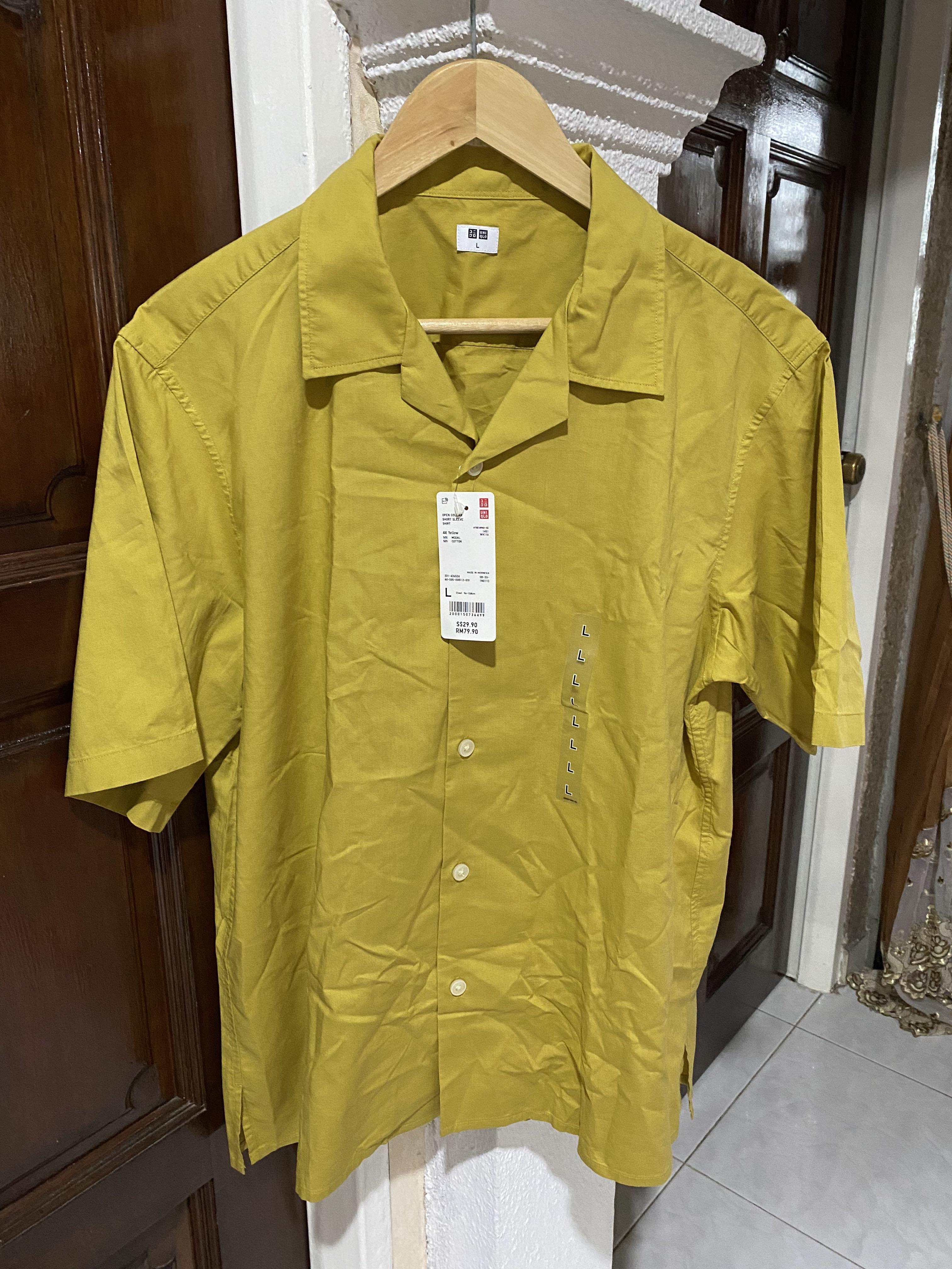 mustard button up