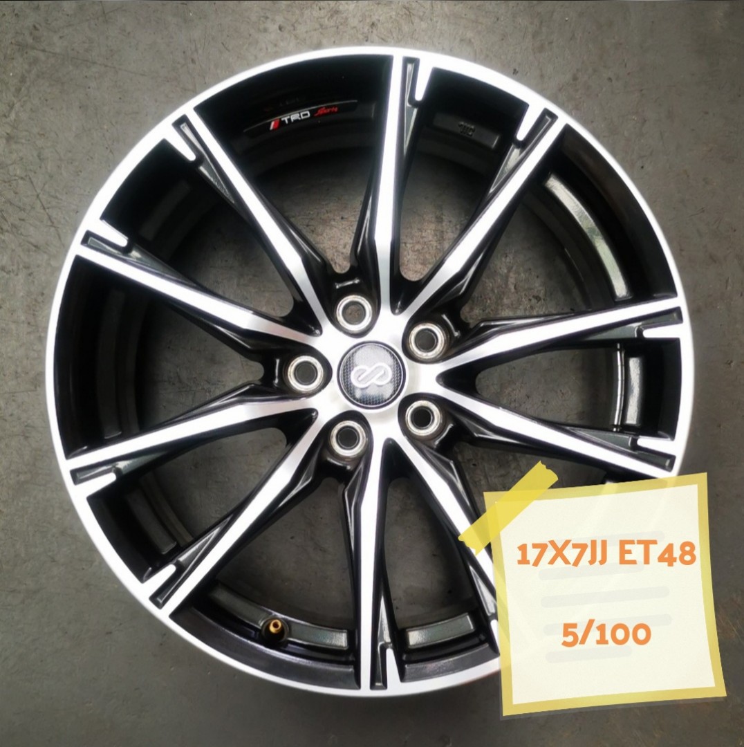 Used 17" Original Enkei Rims, Car Accessories, Tyres & Rims on Carousell