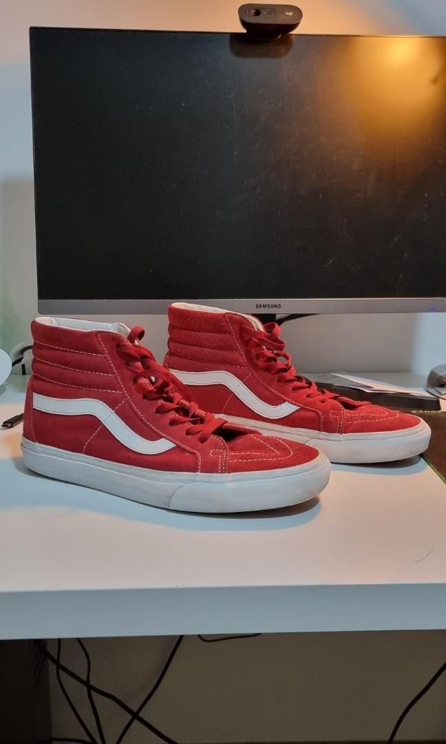 Red on sale high vans