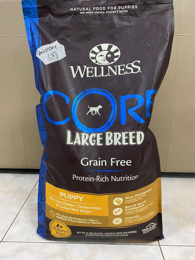 Wellness core large breed puppy food hotsell