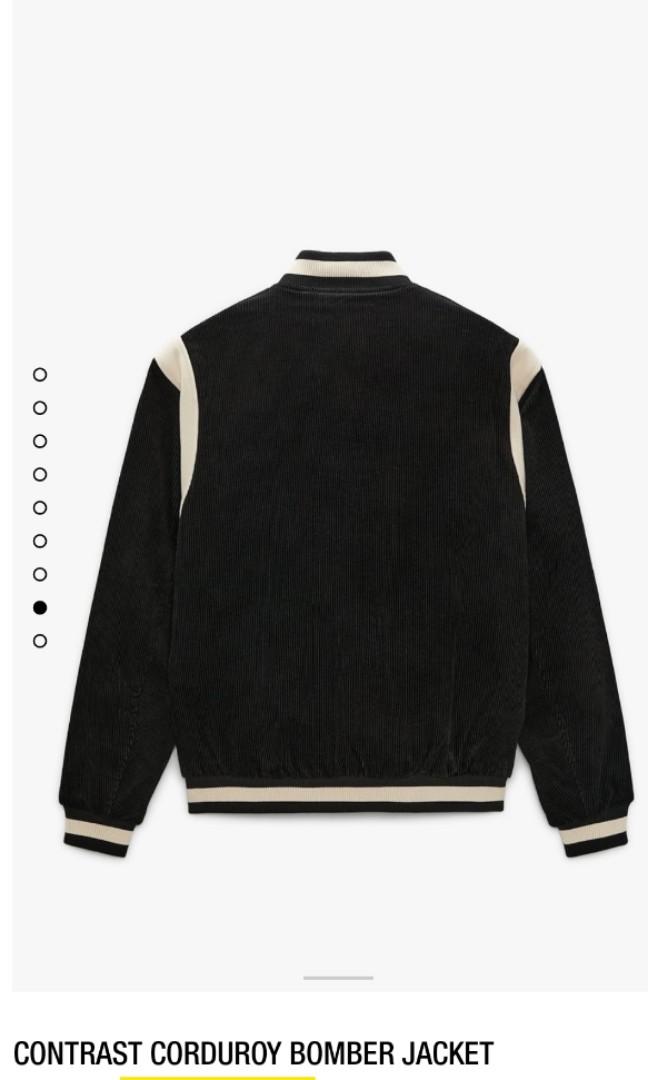 Zara Corduroy Bomber Jacket Men s Fashion Coats Jackets and Outerwear on Carousell