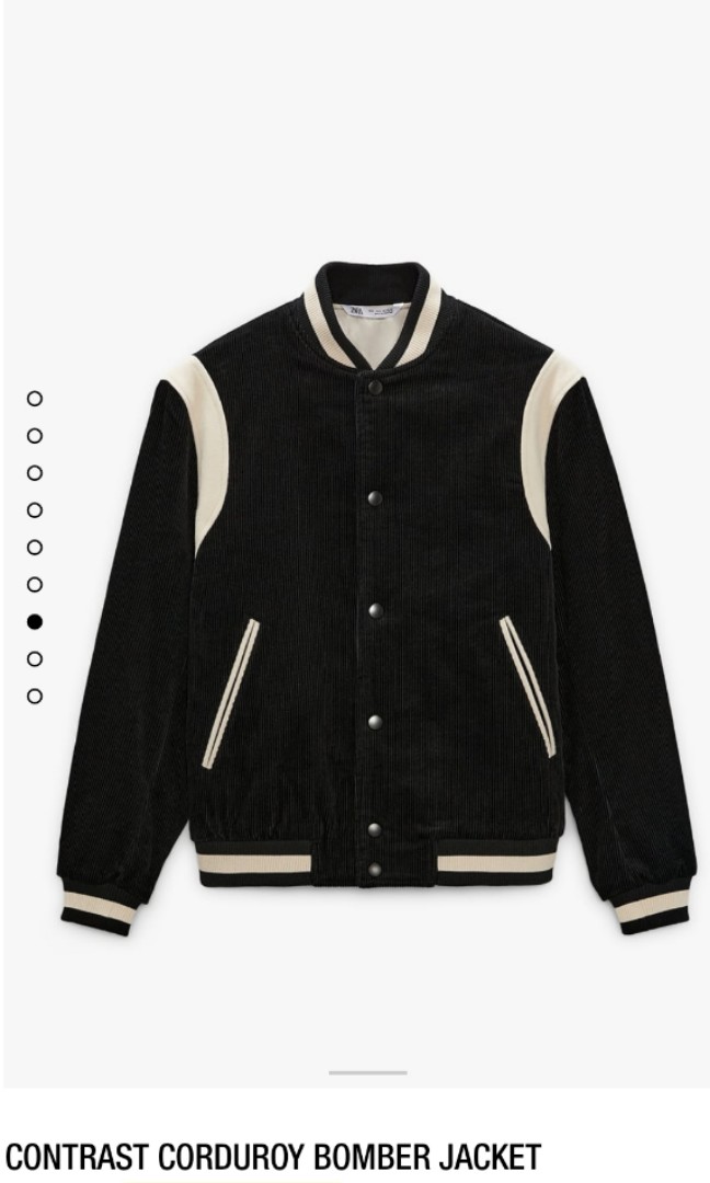 Zara Corduroy Bomber Jacket Men s Fashion Coats Jackets and