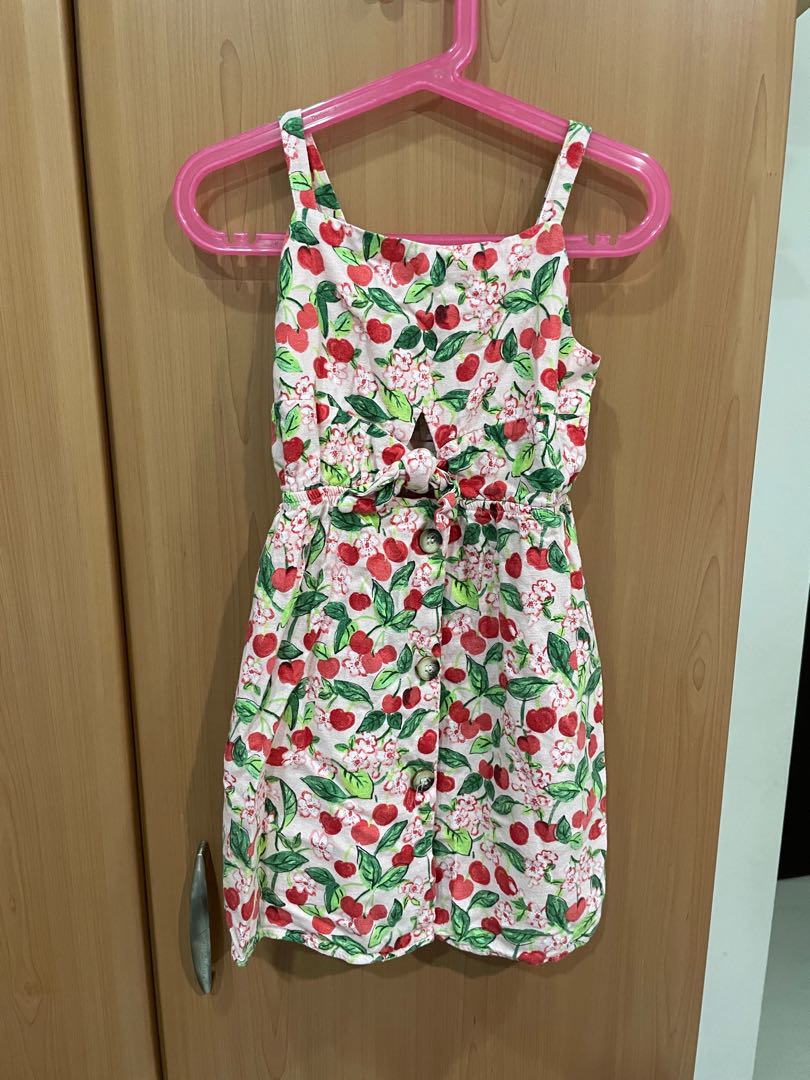 zara cherry dress