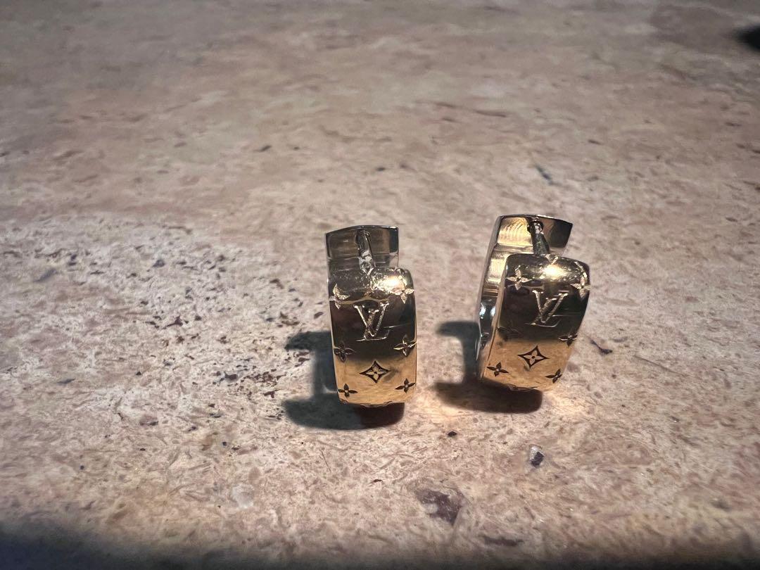 Nanogram earrings Louis Vuitton Gold in Metal  14203310