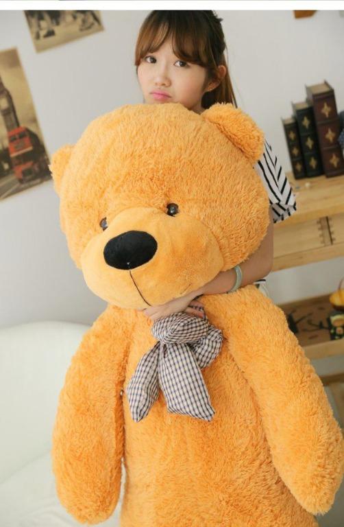 160CM Giant Full stuffed Teddy Bear Complete Skin Coat Soft Big Plush Toys Kids Doll Gift anak patung besar murah Hobbies Toys Toys Games on Carousell