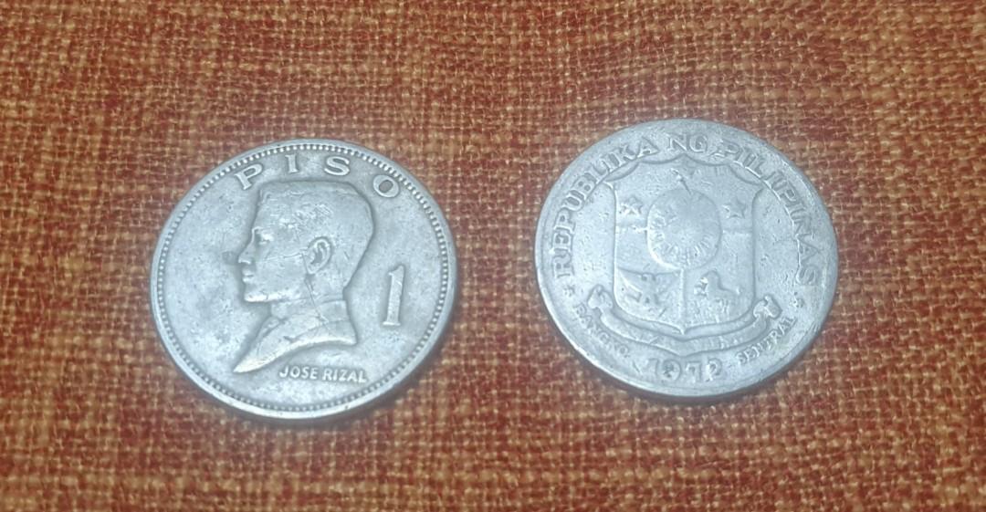 1972 1 peso coin (Category: Currency) located in Quezon City. Submitted by kookie_sy (Listing ID 1138612331, Image 3). Description: 1972 1 peso coin for collection 20 pcs. available meet up near Matalino St. QC.