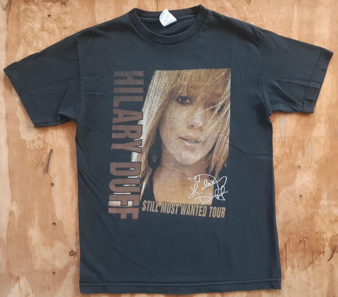 Vintage 2005 Hilary Duff Still Most Wanted Tour T shirt, Men's Fashion ...