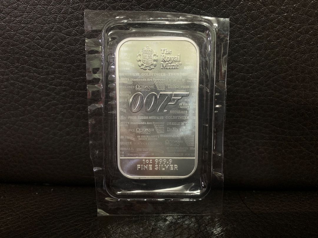 2020 Great Britain James Bond 007 - No Time To Die 9999銀條1oz