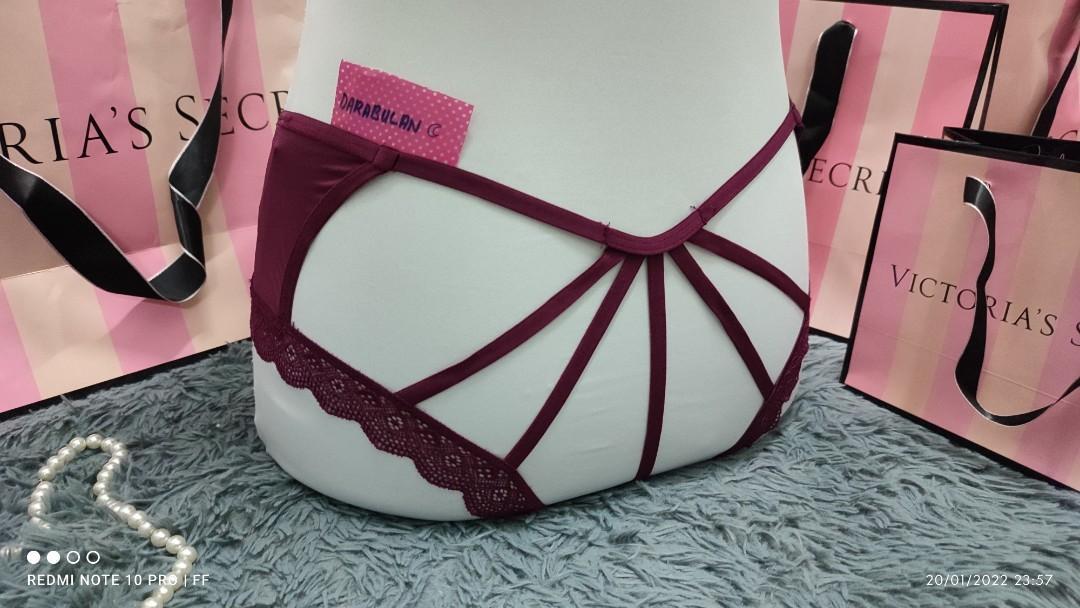 🌙Victoria's Secret Very Sexy Strappy Cheeky Panty (MAROON