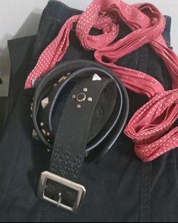 稀少 Visvim 經典寶石ICT等級 黑色皮帶 32腰