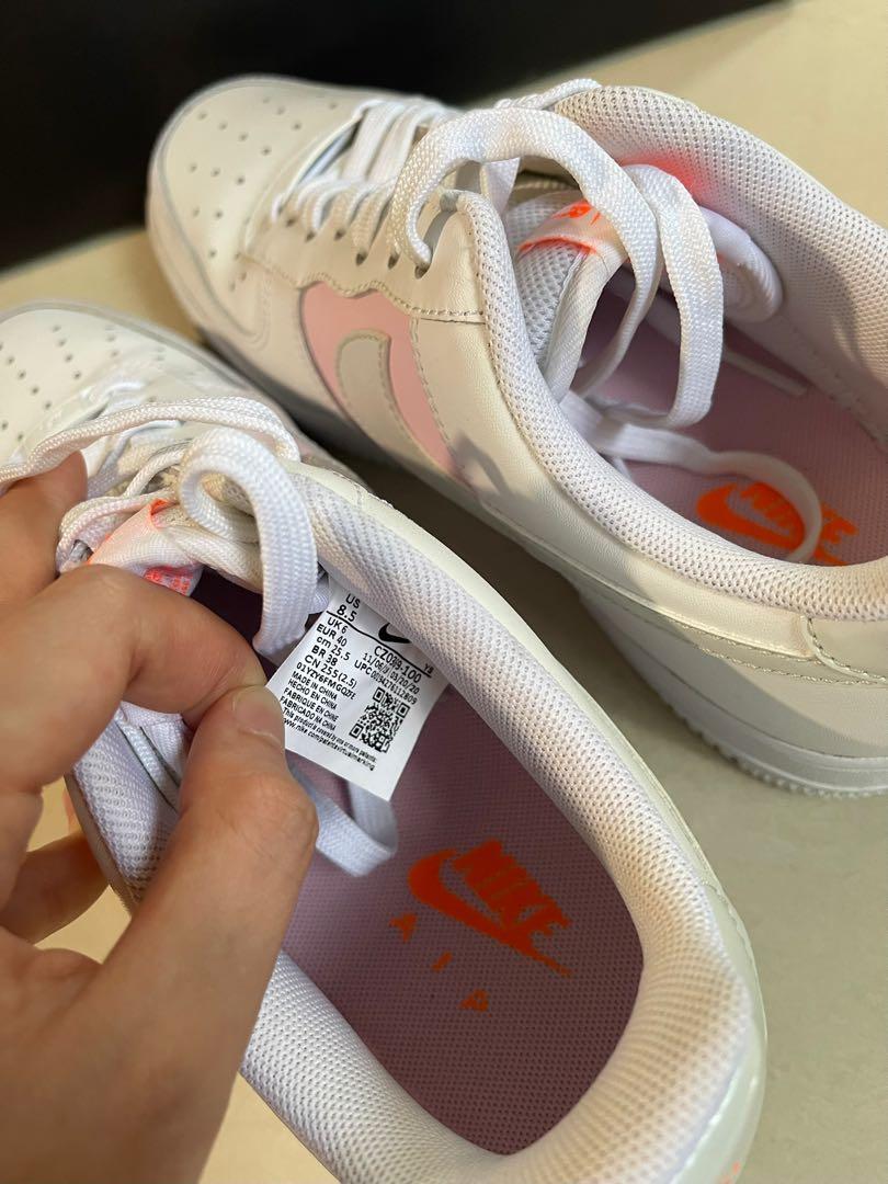 Nike air force shop 1 pink glitter