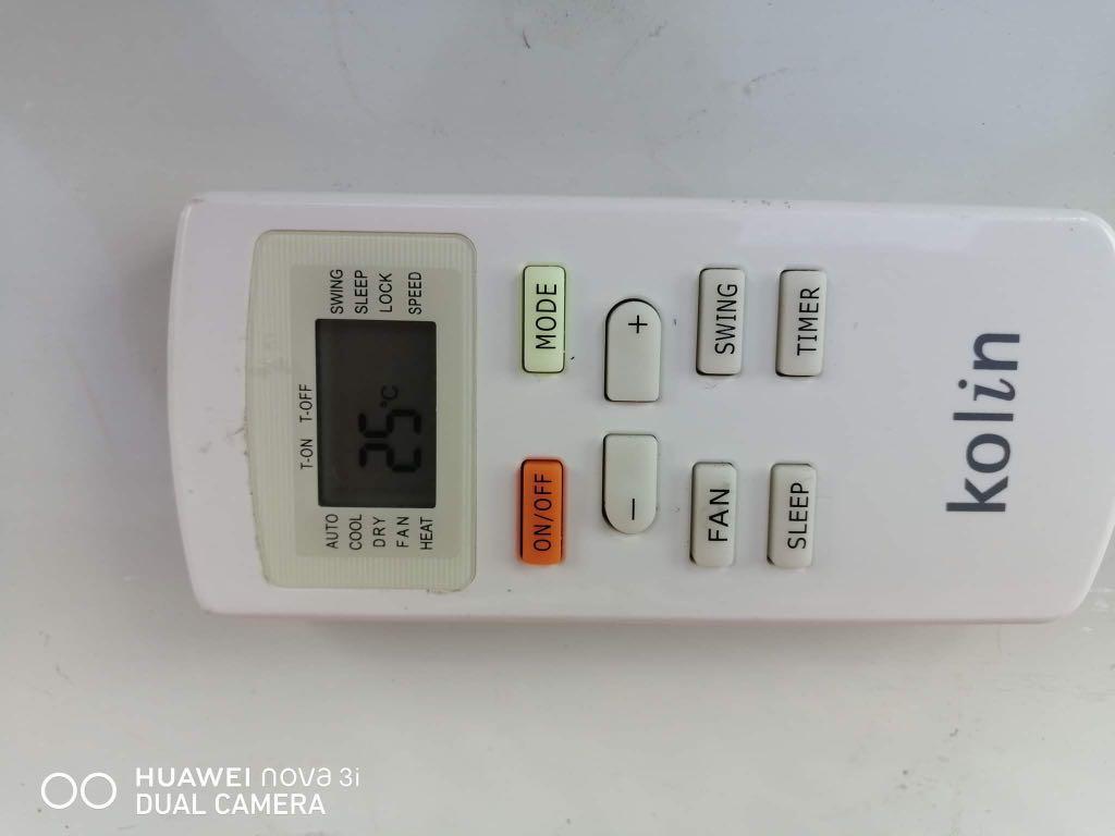 Aircon kolin 1hp full inverter, TV & Home Appliances, Air Conditioning