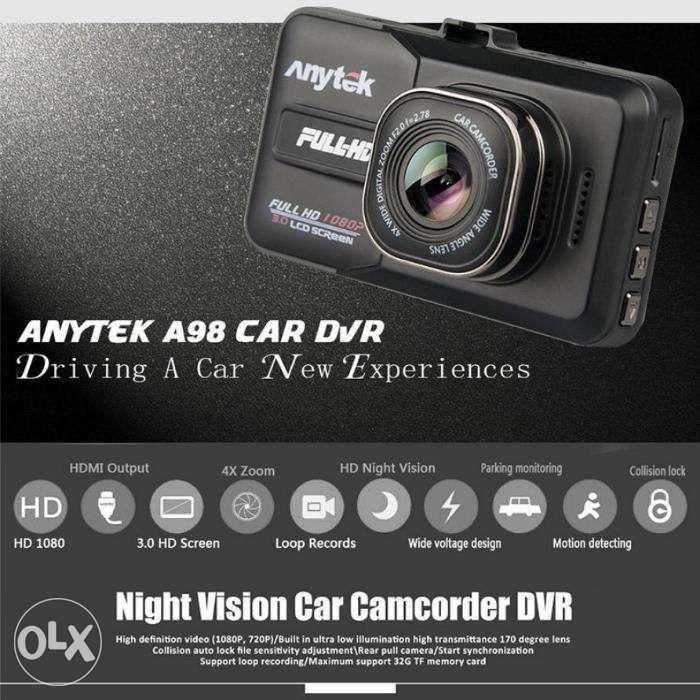 Anytek CDVRA98 Car DVR 3.0 Novatek 170 Degree Wide Novatek 96220