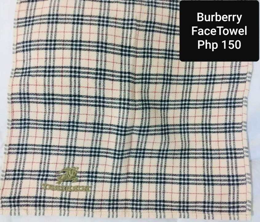AUTH BURBERRY FACE TOWEL, Furniture & Home Living, Bedding & Towels on  Carousell