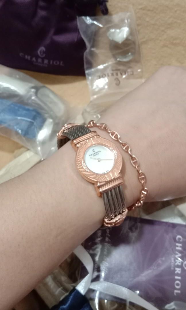 Auth Charriol watch rosegold with stone (Category: Luxury Watches) located in Angeles City. Submitted by febheart (Listing ID 1138749944, Image 2). Description: rosegold with stone negotiable.