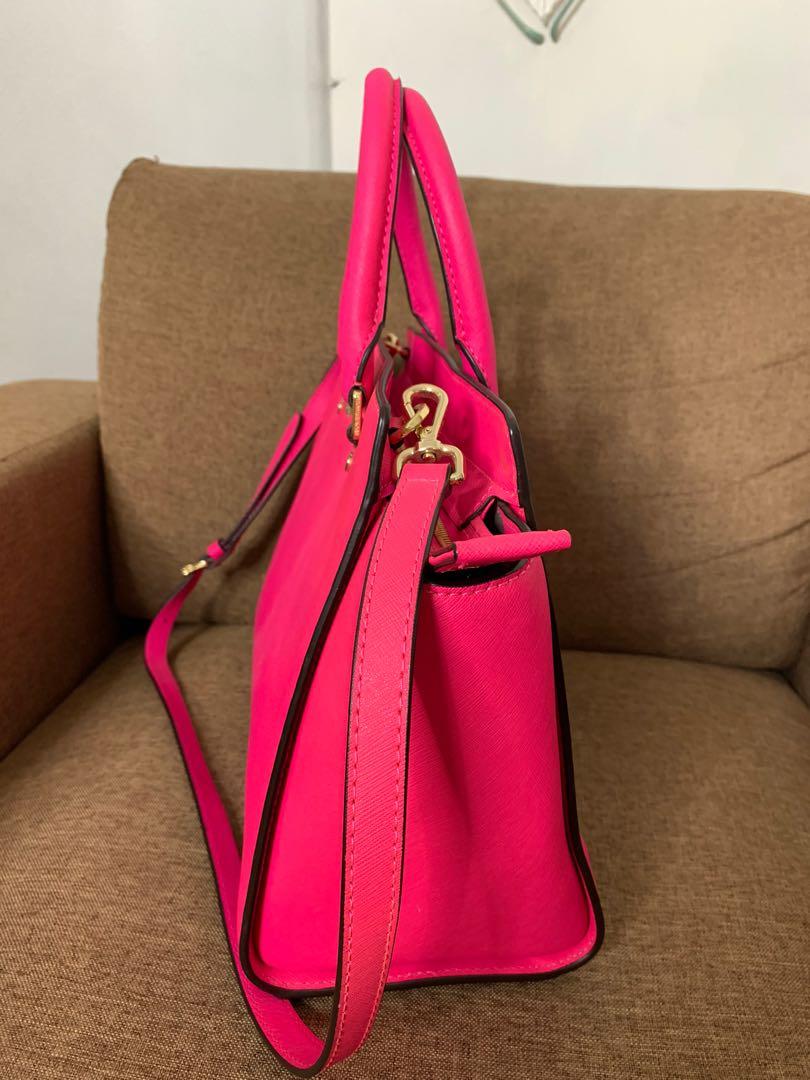 Michael Kors Selma Stud Bag 35S9GSMM6L Electric Pink: : Fashion