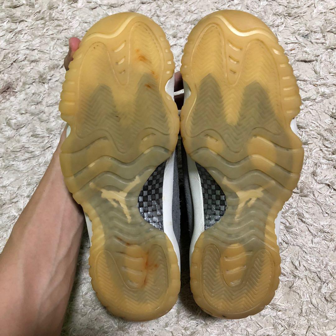Jordan 11 grey suede cheap for sale