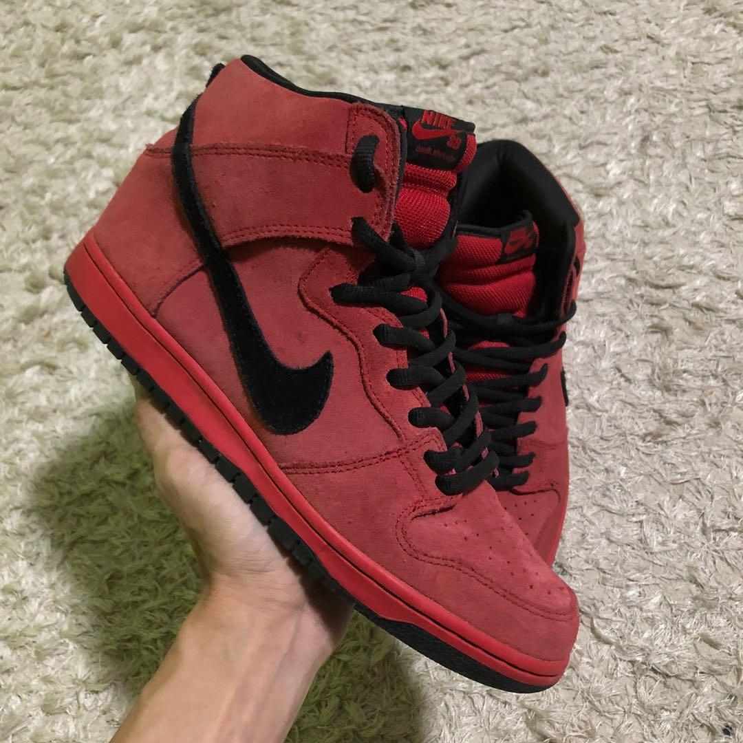 Authentic Nike Sb Dunk High Red Devil