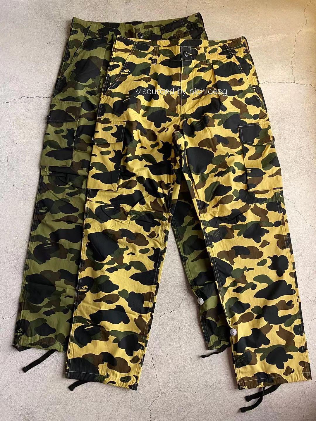 BAPE 1ST CAMO WIDE FIT 6 POCKET PANTS, Men's Fashion, Bottoms, Trousers on  Carousell