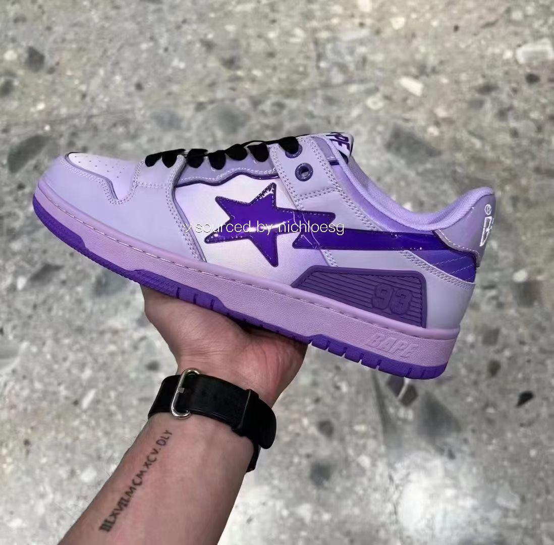 bape sneakers purple