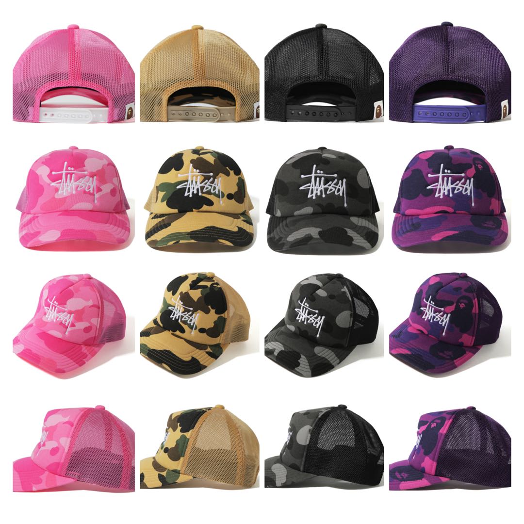 再入荷】 bape stussy キャップ kids-nurie.com