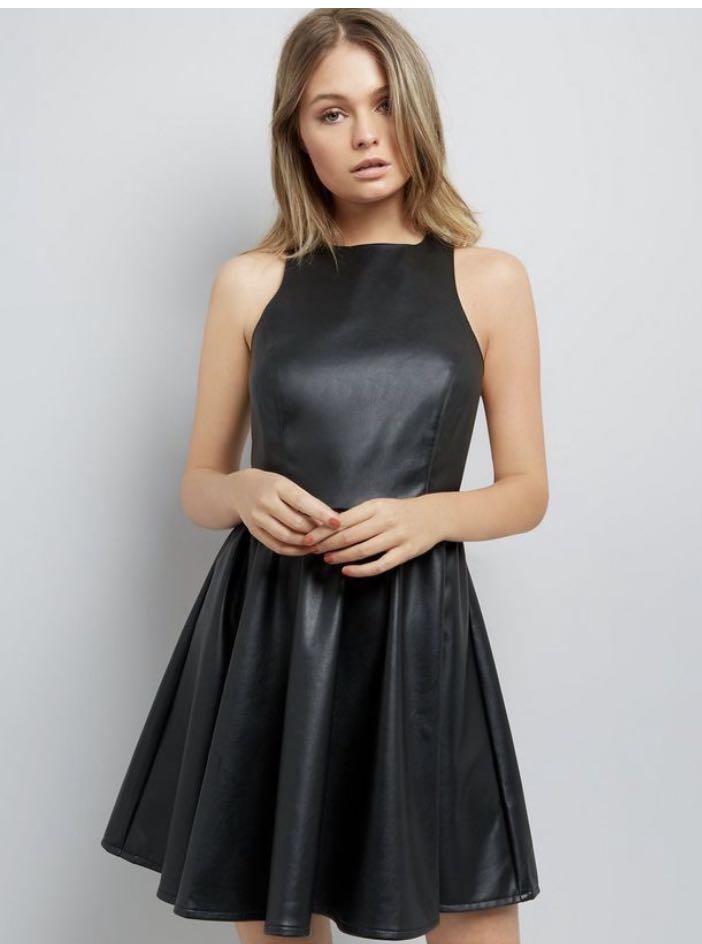 New look black skater dress outlet