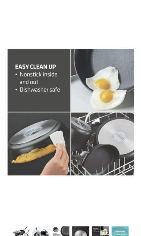 Circulon 87526 Dishwasher Safe Nonstick 10-Piece Pots and Pans Set