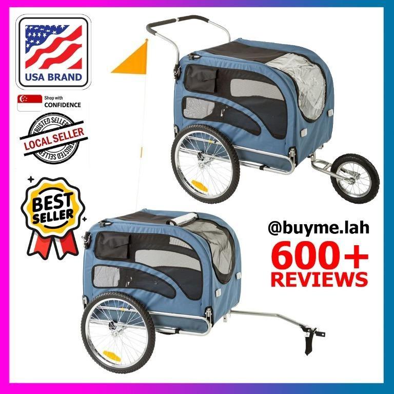 BML Rage Powersports 2 in 1 Pet Bicycle Trailer for dog cat bike wagon stroller carrier jogger Computers Tech Parts Accessories Cables Adaptors on Carousell