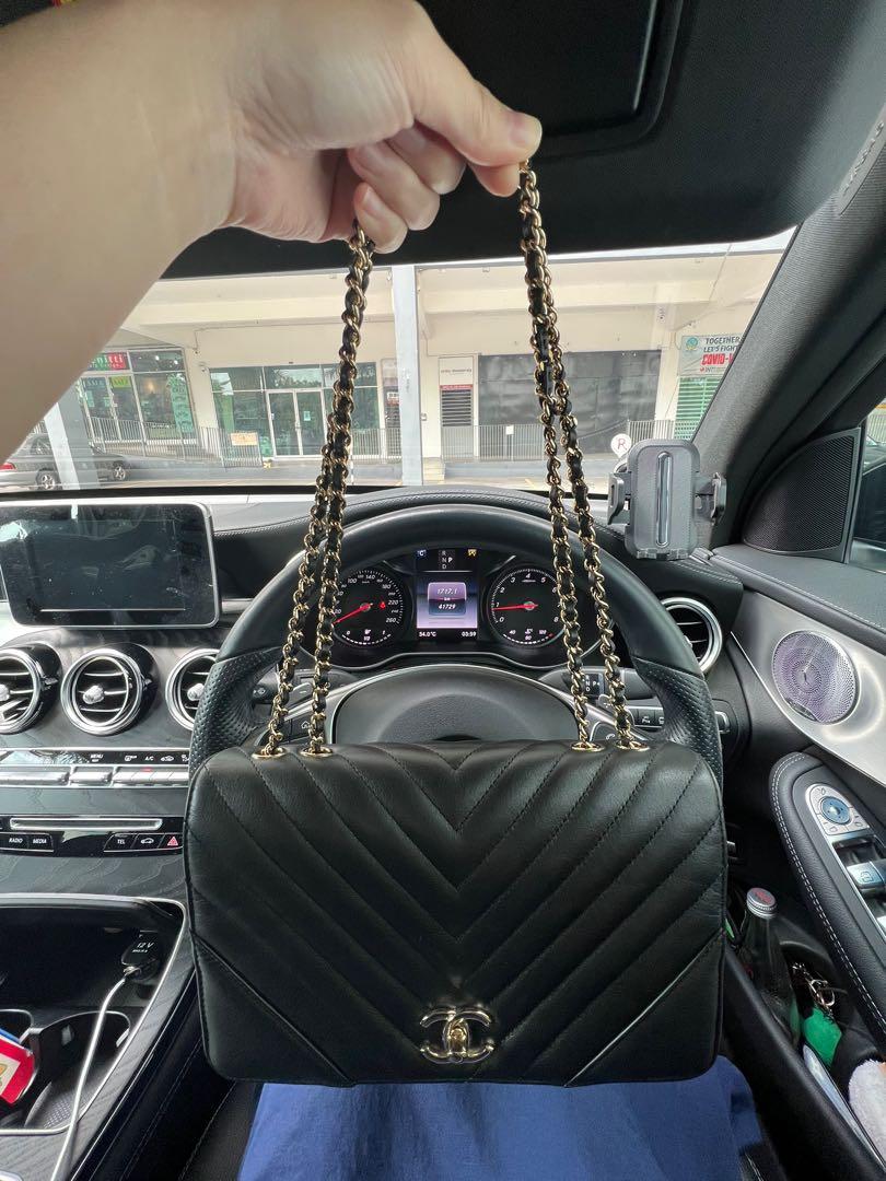 Chanel chevron statement flap