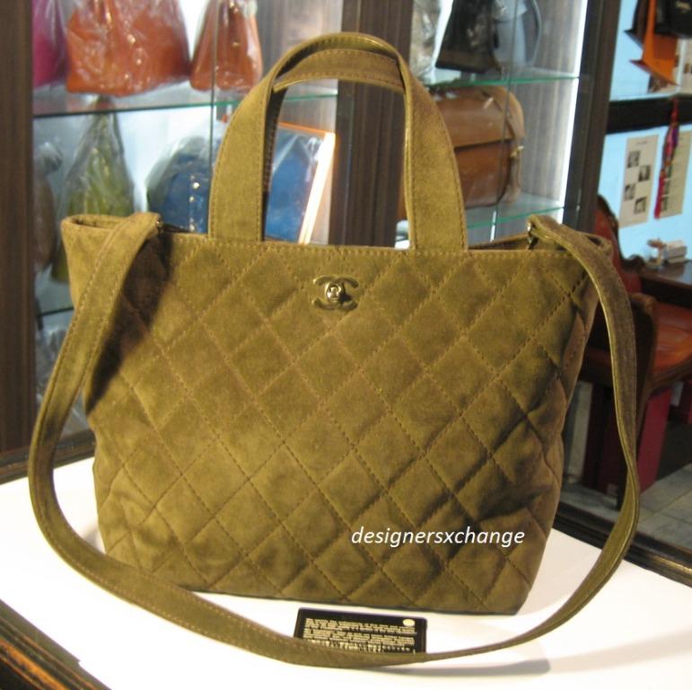 chanel shearling tote