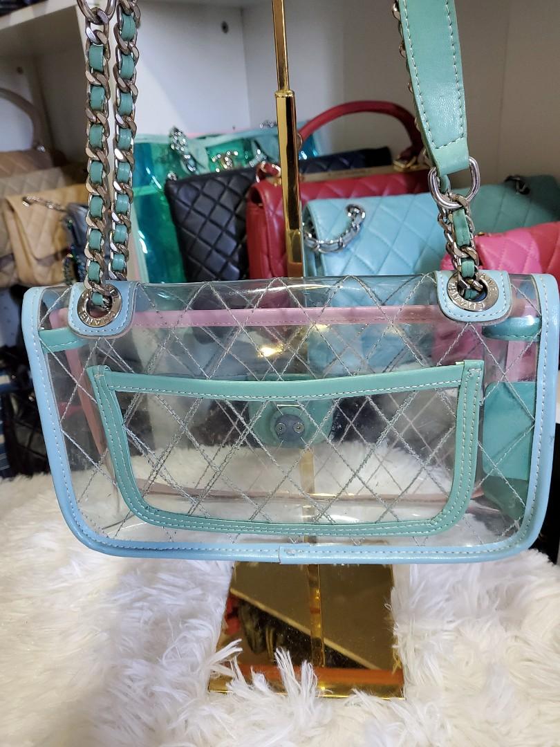 Chanel PVC Coco Splash Mini Flap Bag Pink Blue Green, Women's Fashion, Bags  & Wallets, Purses & Pouches on Carousell