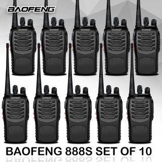 COD - Baofeng BF 888S set of 10 Walkie Talkie Portable Two Way Radio UHF Transceiver