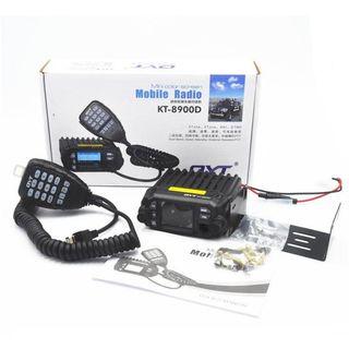 COD - QYT mobile radio quad display KT-8900D Dual Band 25W VHF/UHF 136-174/400-480MHZ