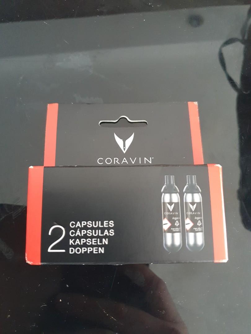 Coravin Argon gas capsule x2, TV & Home Appliances, Kitchen Appliances