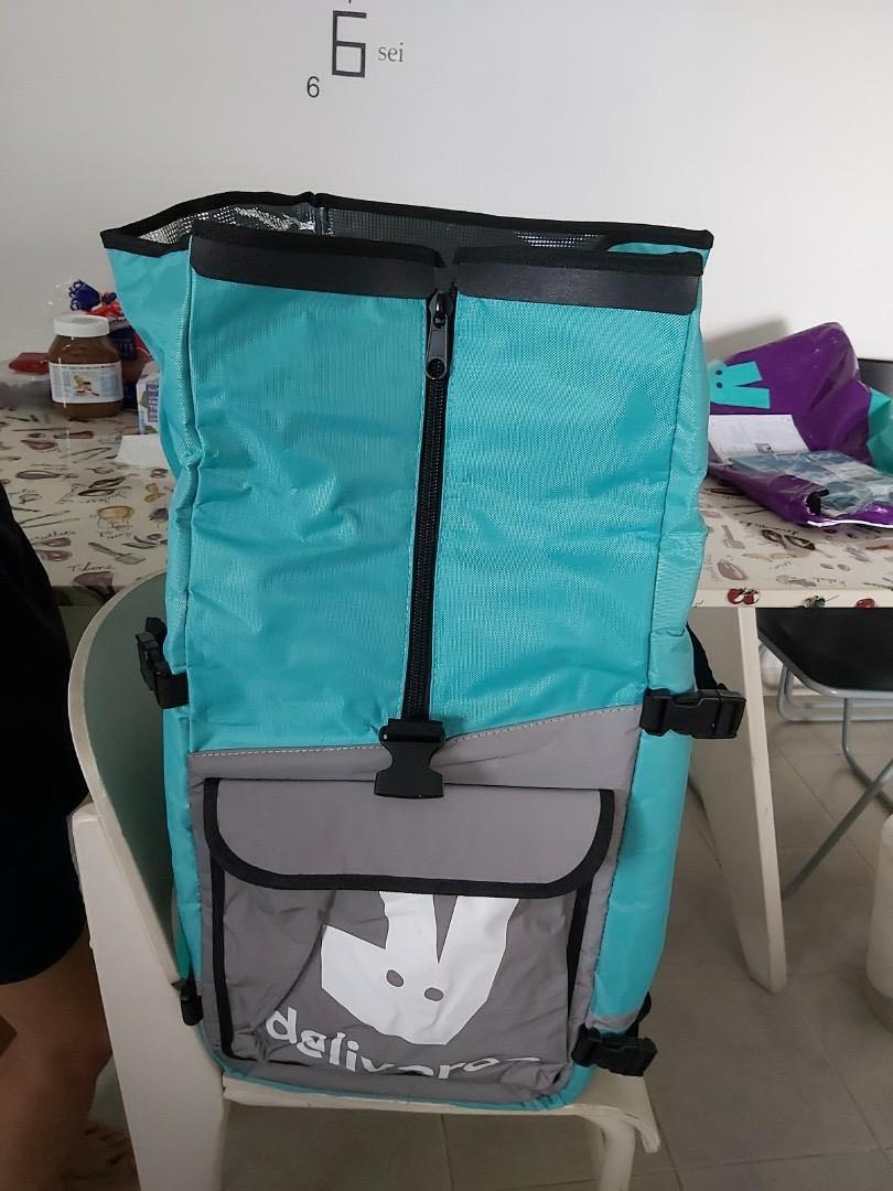 Deliveroo rolltop backpack, Men's Fashion, Bags, Backpacks on Carousell