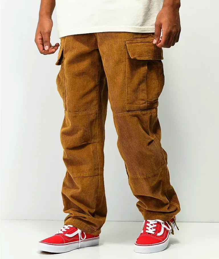 Utility Chillin - Elasticated Corduroy Cargo Trousers for Men | Element