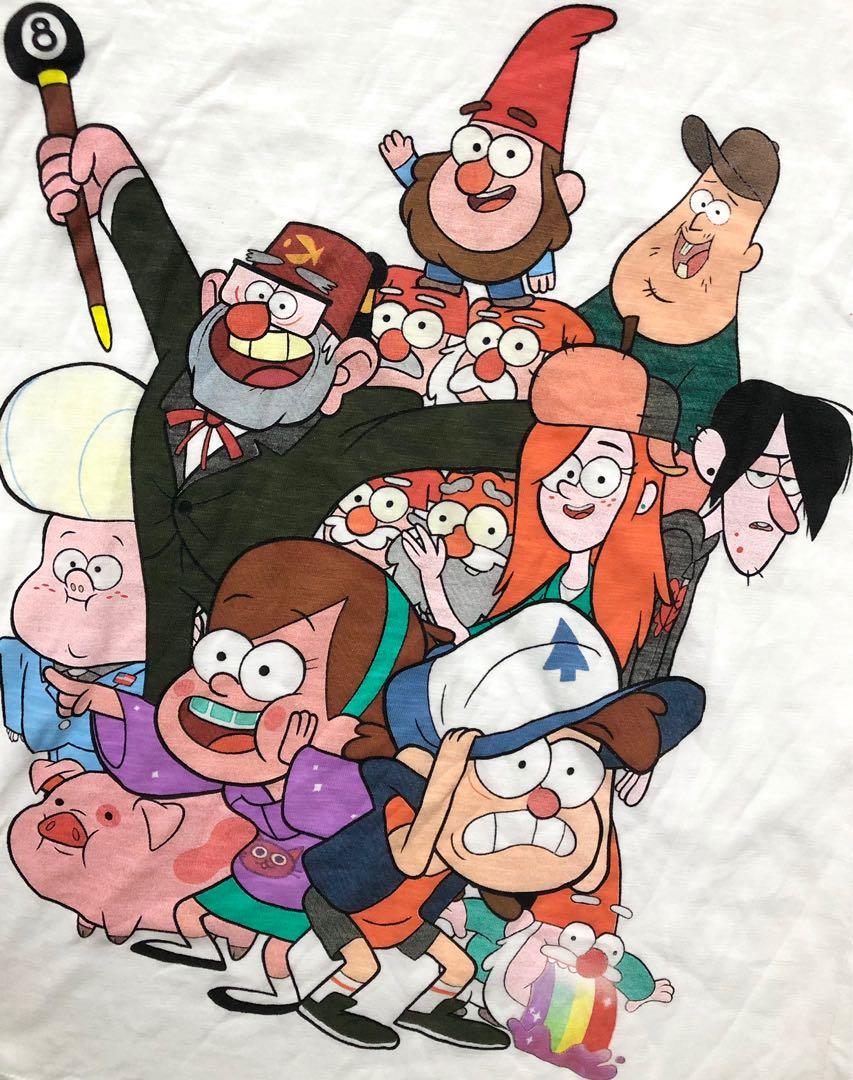 Disney Gravity Falls TV Show Characters TShirt US Cartoon Series Merch