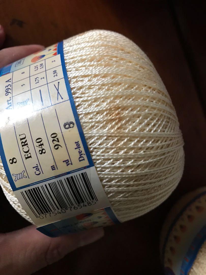 DMC PETRA 8 for crochet (3balls) (Category: Craft Supplies & Tools) located in Pasig City. Submitted by bendl (Listing ID 1138697538, Image 2). Description: DMC Petra 8 ecru Cotton crochet thread Old new stock Slightly discolored Original price P386/ball.