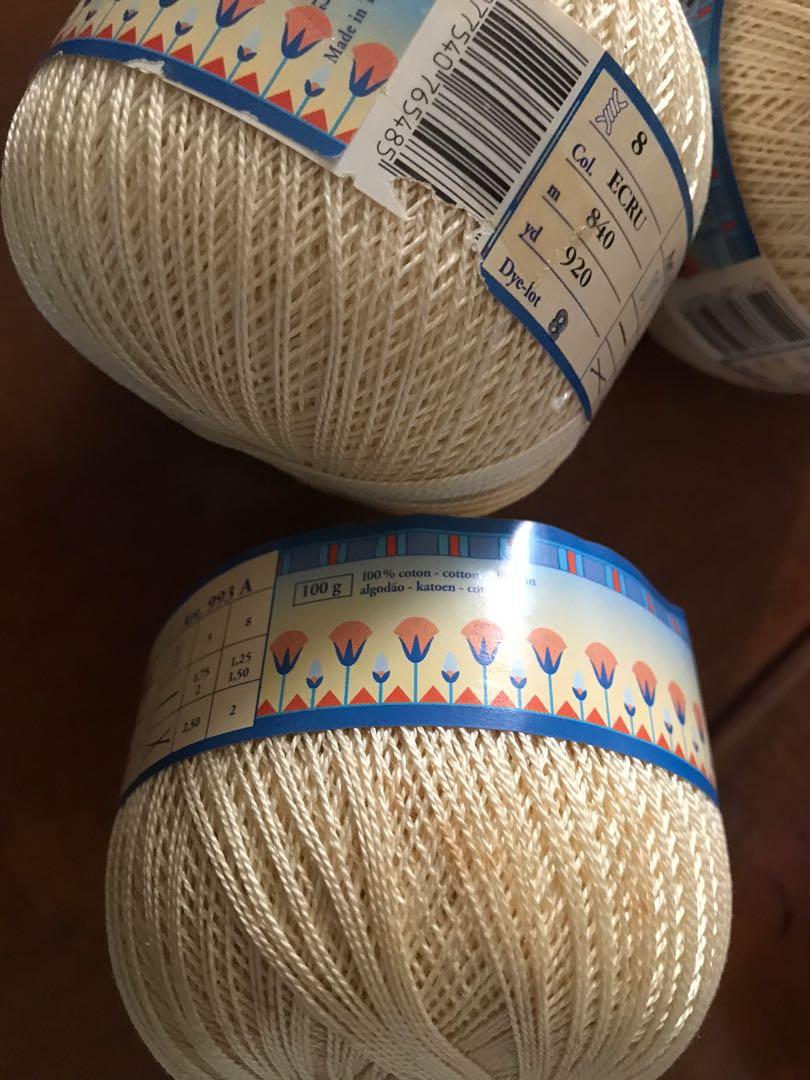 DMC PETRA 8 for crochet (3balls) (Category: Craft Supplies & Tools) located in Pasig City. Submitted by bendl (Listing ID 1138697538, Image 3). Description: DMC Petra 8 ecru Cotton crochet thread Old new stock Slightly discolored Original price P386/ball.