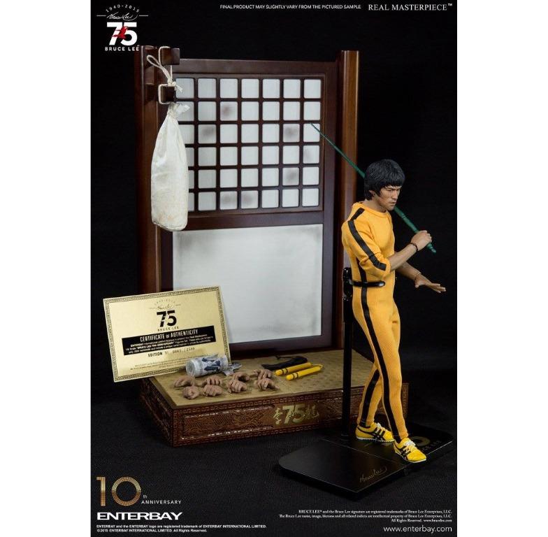 Enterbay Bruce Lee Real Masterpiece 75th Anniversary 1 6 Scale Figure