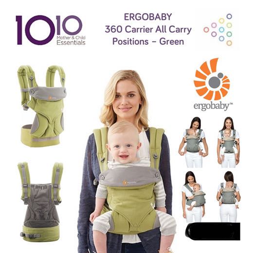 Green ergo baby carrier discount