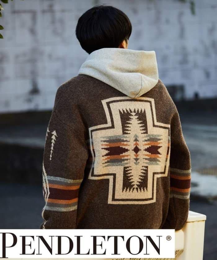 EZ預訂🇯🇵直送：PENDLETON 別注版JACQUARD KNIT CARDIGAN, 男裝, 外套