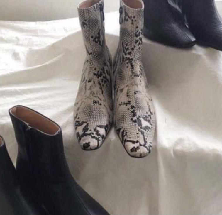 Fake snake skin boots on sale