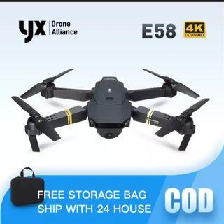 (Free Storage Bag) Original E58 Mini Drone HD
