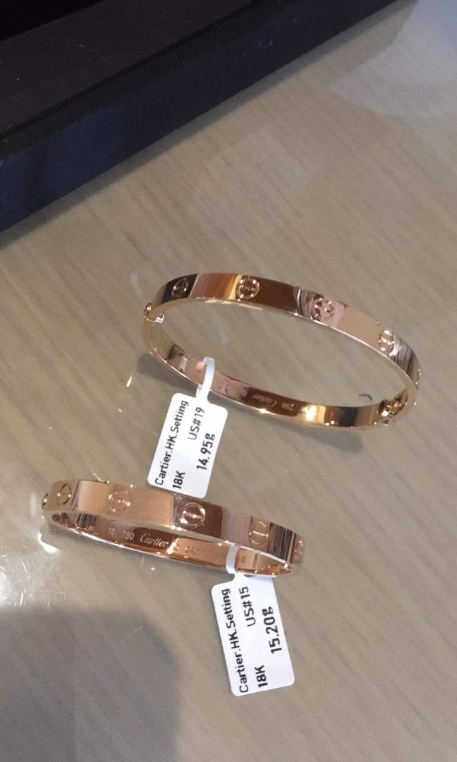 Cartier hk sales love bracelet
