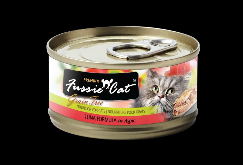 Fussie Cat Premium Black Label Tuna Series Canned Food 80g Pet Supplies Pet Food on Carousell