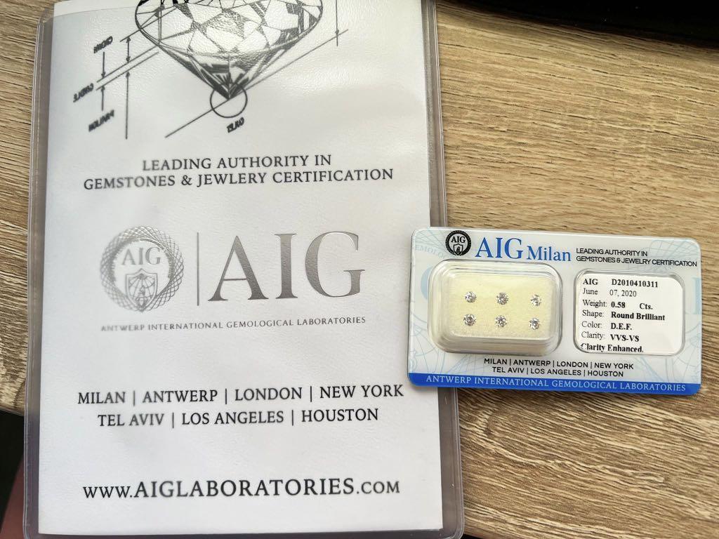 Aig diamond certification cheap