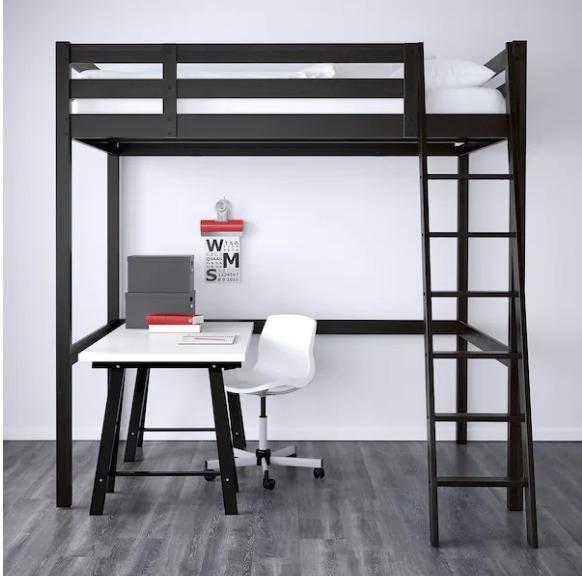 IKEA Loft Bed, wooden loft bed, Katil Loteng Ikea, Katil Loteng Kayu
