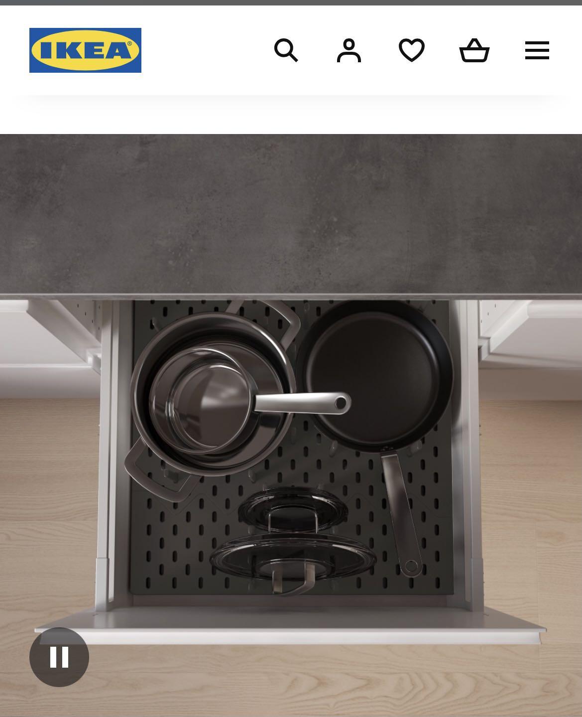 Ikea pegboard drawer organizer, Furniture & Home Living, Home